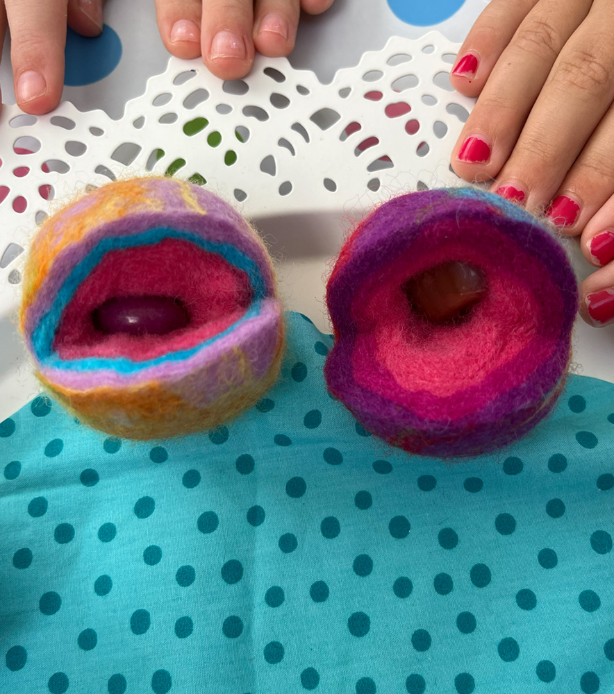 Filzparty Wunschkugel - das Ergebnis